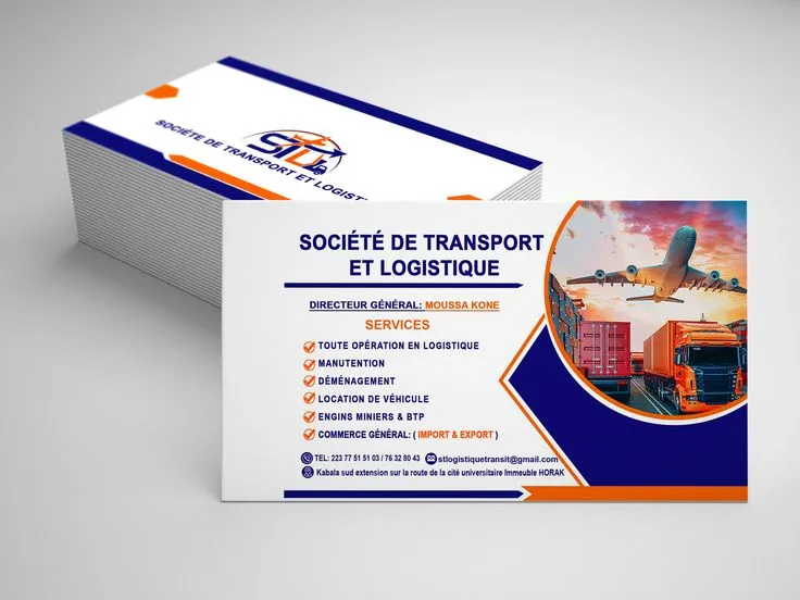 Lot de cartes de visite imprimées